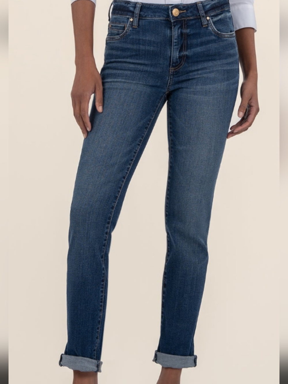 KUT from the Kloth Catherine Boyfriend Jeans Women’s Size 6 Medium Wash Stretch